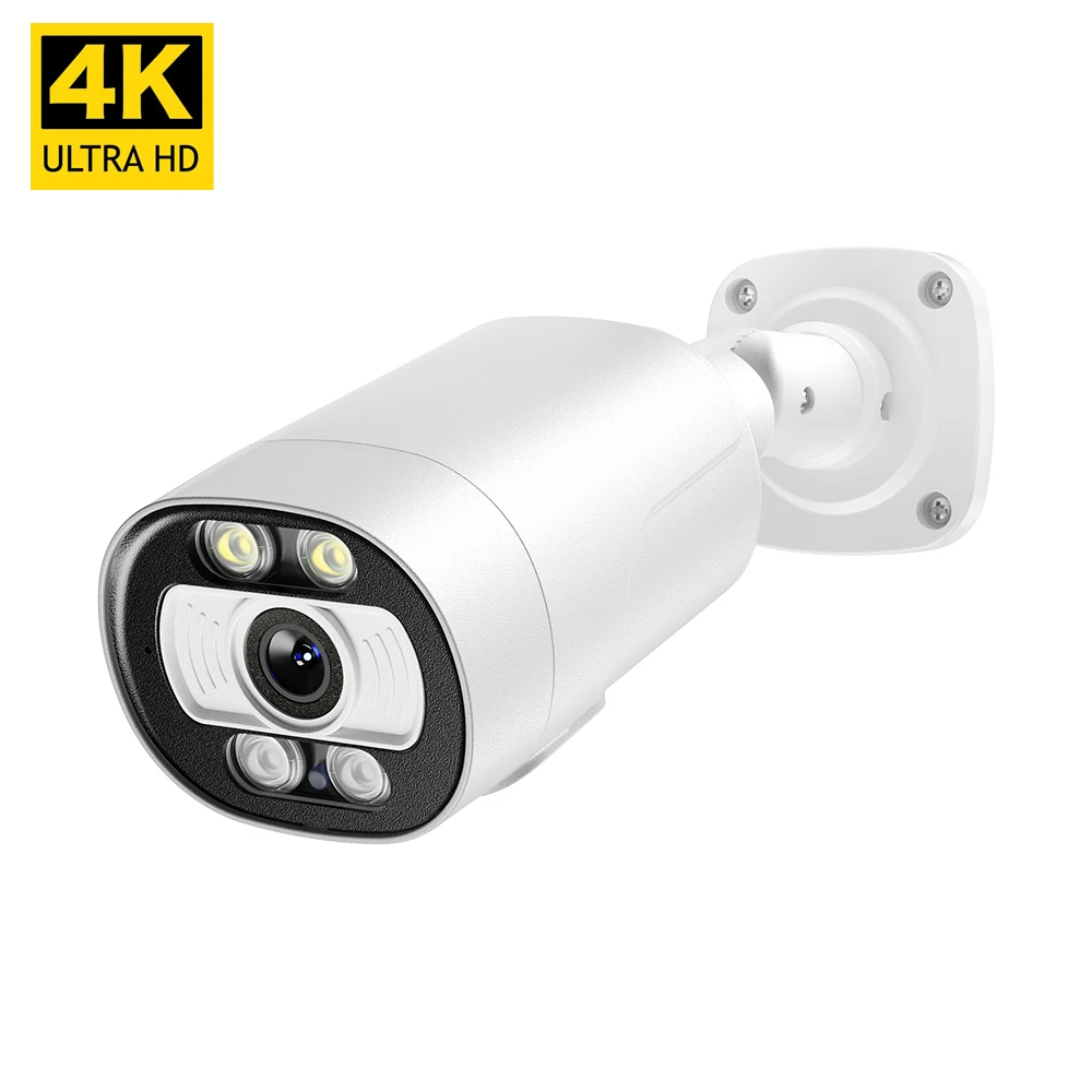 Full HD 8MP Poe Camera Home Two Way Audio Smart Motion Alert IP Camera Video Surveillance Cctv Camera Outdoor