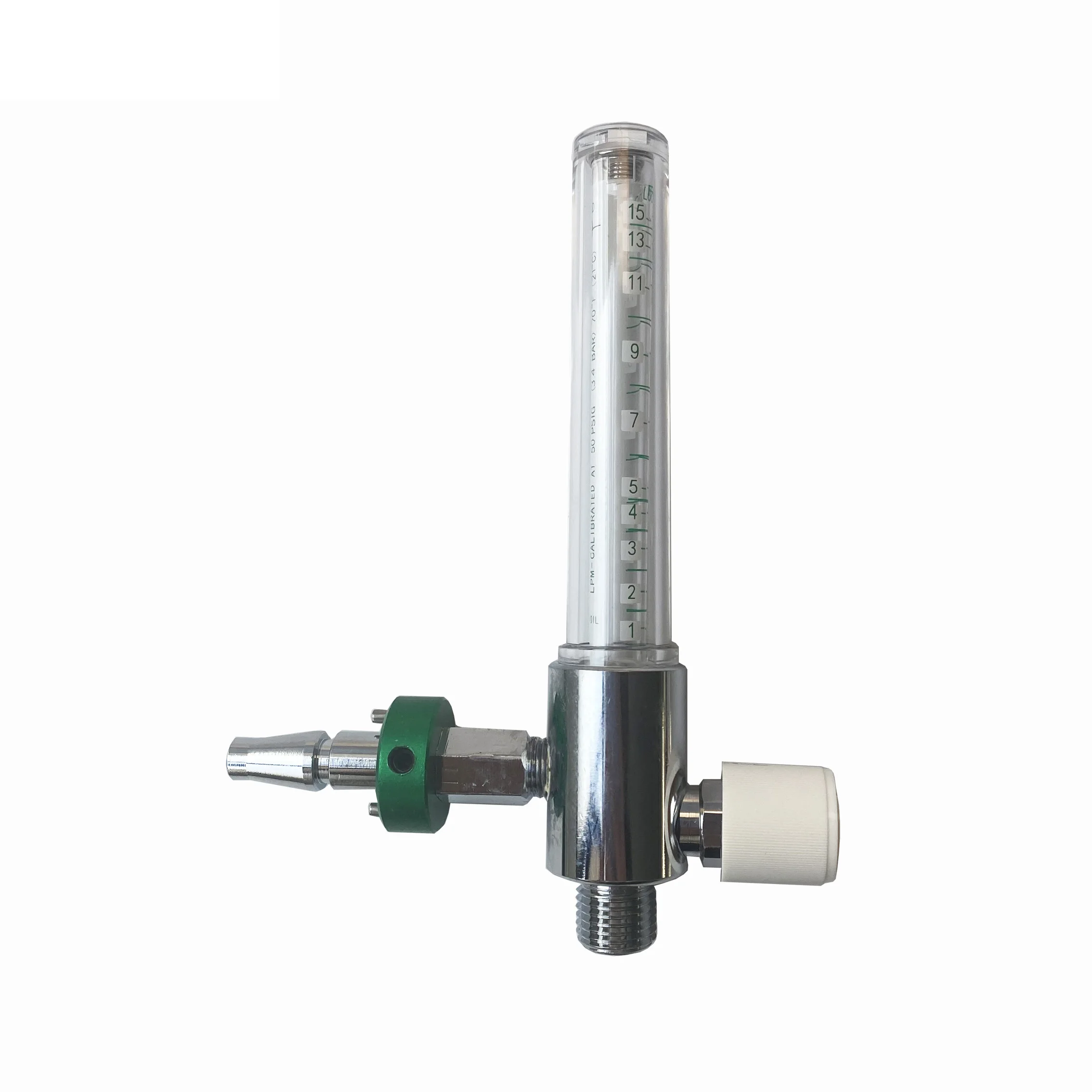 Wall mounted Brass Medical oxygen flowmeter oxygen regulator for hospital oxygene therapy 0-15LPM