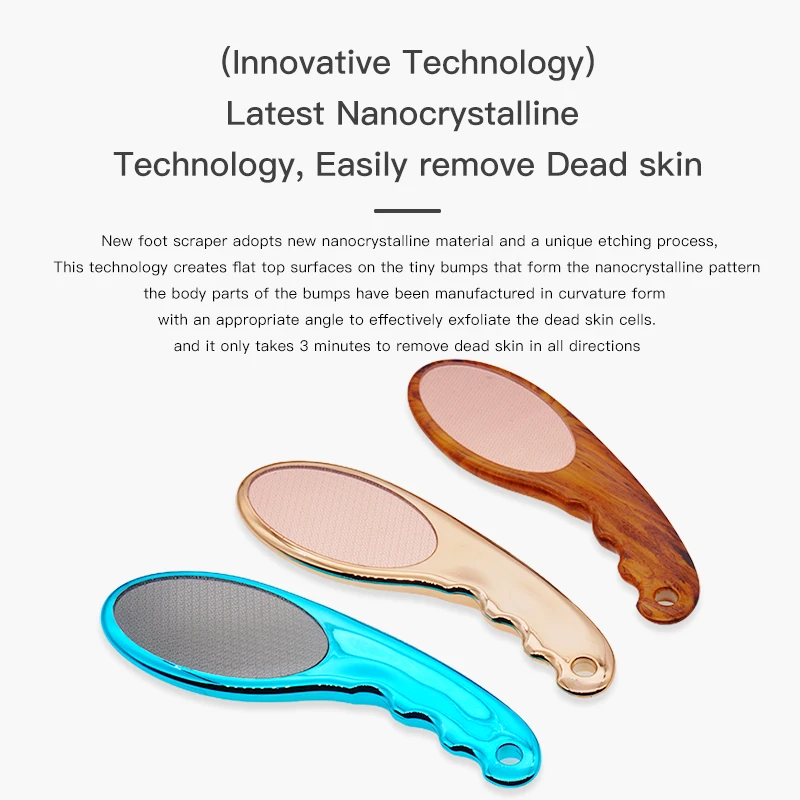 remover scrubber hard dead skin for calluses pedicures custom  nickel two sided callus remove glass nano laser foot file