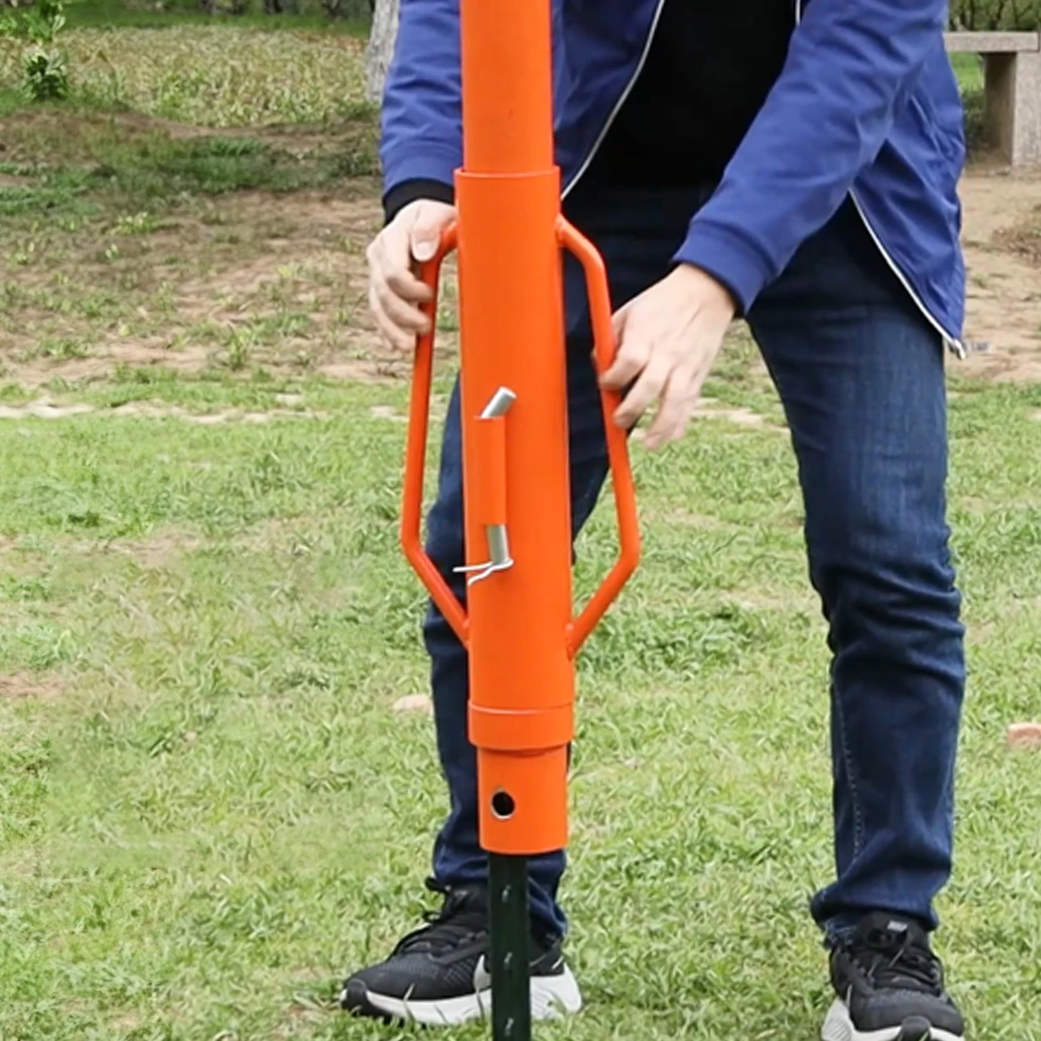 Heavy Duty Fence Post Driver Makes Fence Posts Easier High Grade Steel Manual Post Driver/Lifter