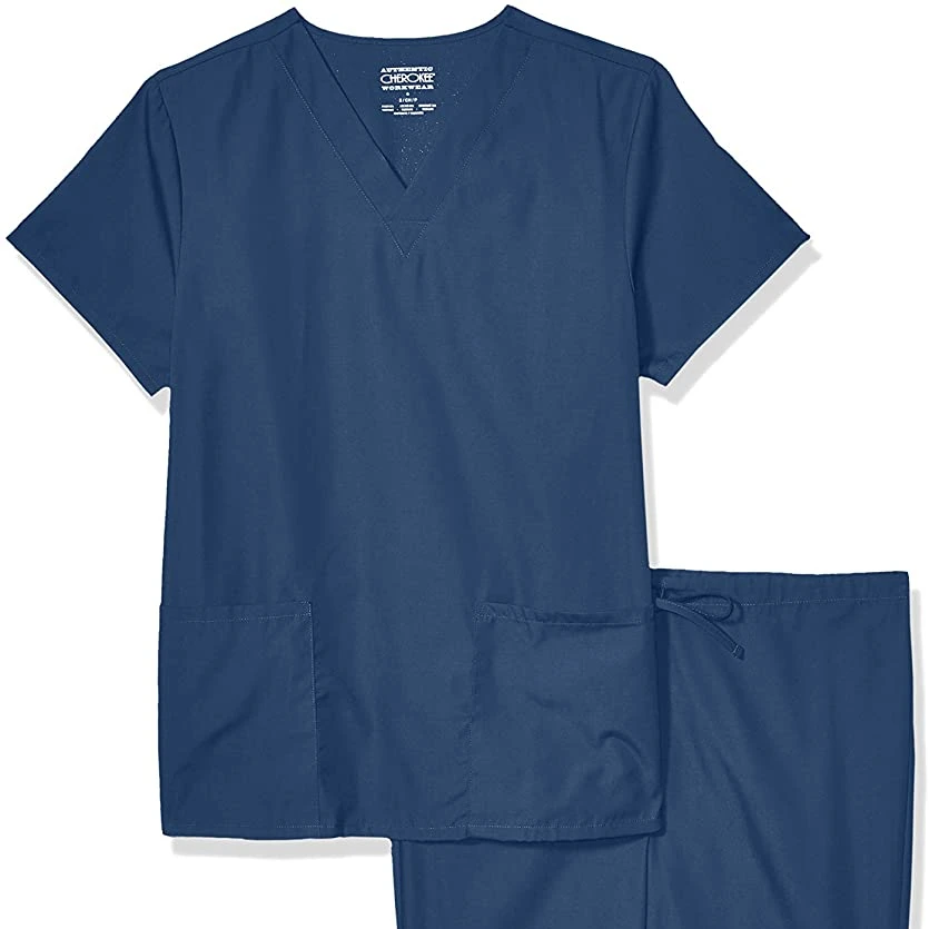 Wholesale New Custom V-neck Medical Scrubs Uniforms Sets Hospital Doctor Nurse Work Wear Scrubs Suits for Women
