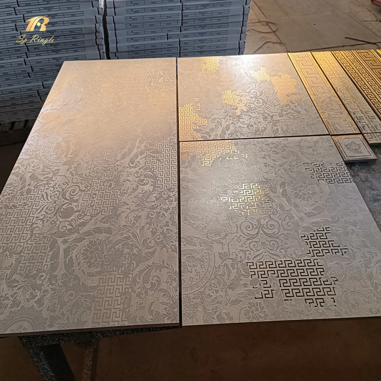 60x120 Springletile matte wood look porcelain tile white textured 3d wall decoration foshan home porcelain floor tiles designs