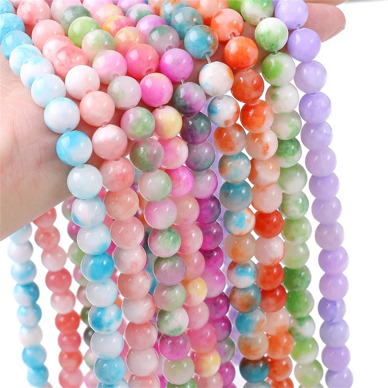 hot sale natural stone beads 6mm 8mm 10mm persian jade rondelle gemstones loose beads charm for jewelry making