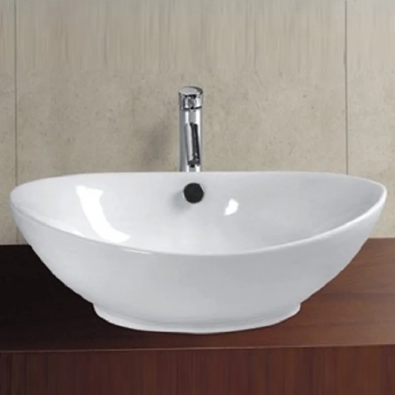 Top quality tabletop lavabo white washbasin hand wash bathroom sink ceramic  art basin