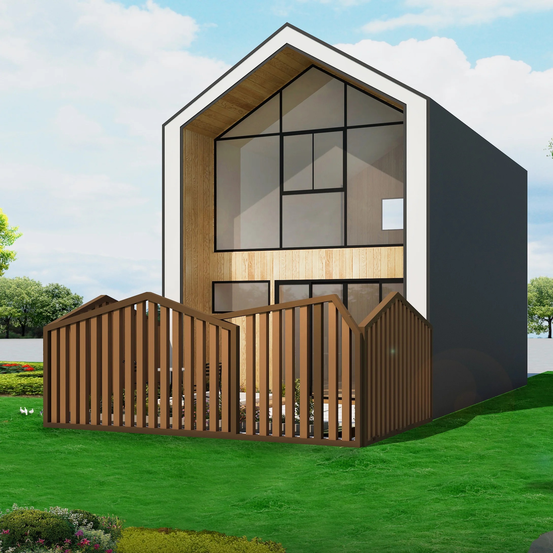 Передвижной дощатый дом на продажу стальная конструкция основная рама меламиновая облицовочная стена средней плотности