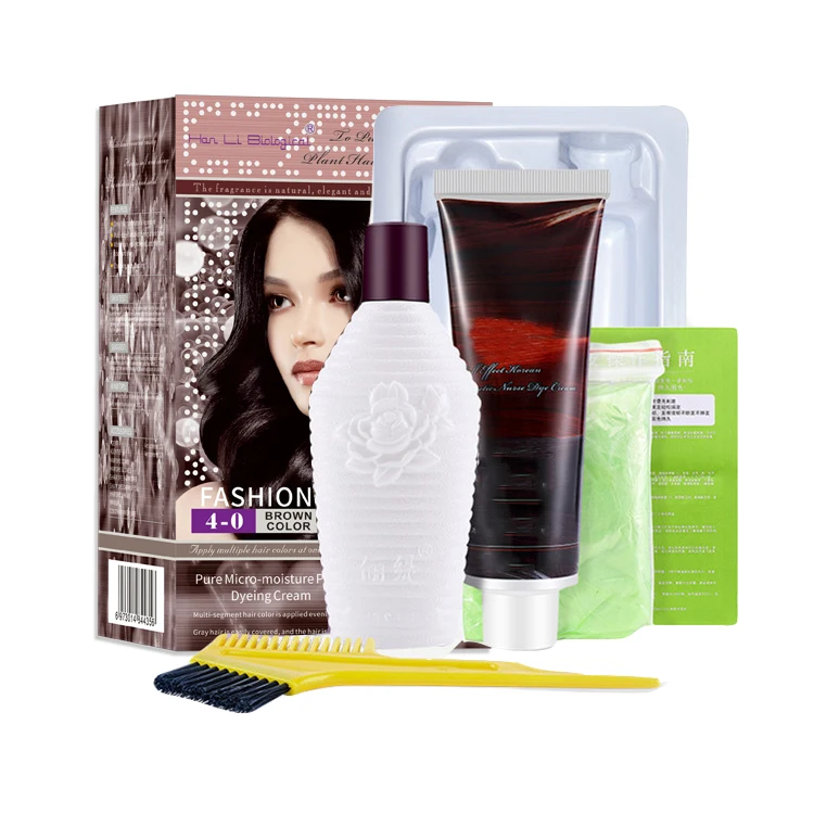 Лучшая цена, OEM завод, без аммиака, травяная черная Перманентная краска, натуральный Профессиональный салон, лучшая оптовая продажа, краска для волос