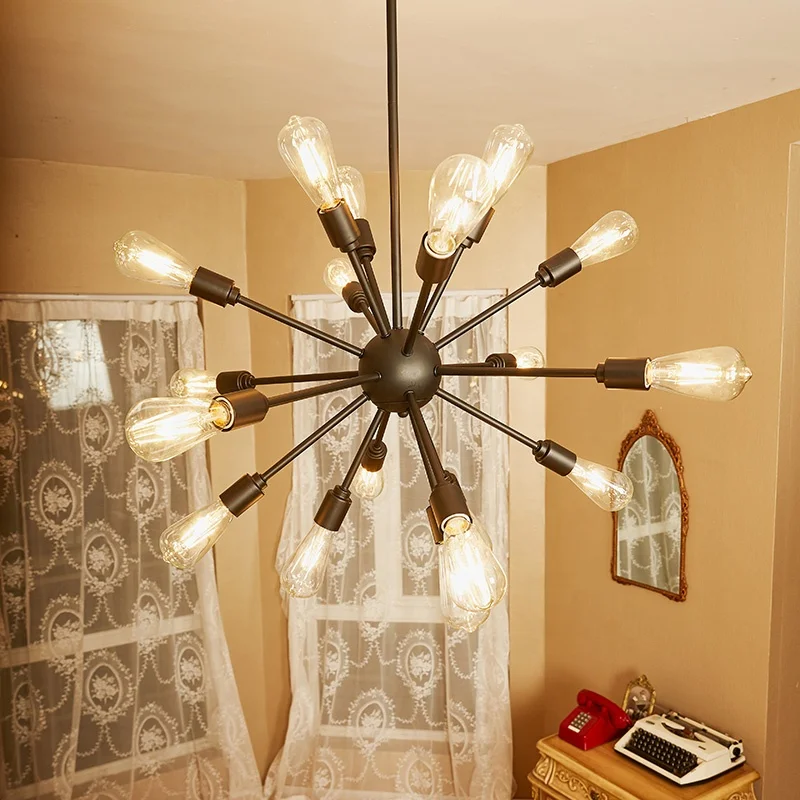 Modern Chandelier  Sputnik Pendent light chandelier ceiling light living room ceiling lights soft gold