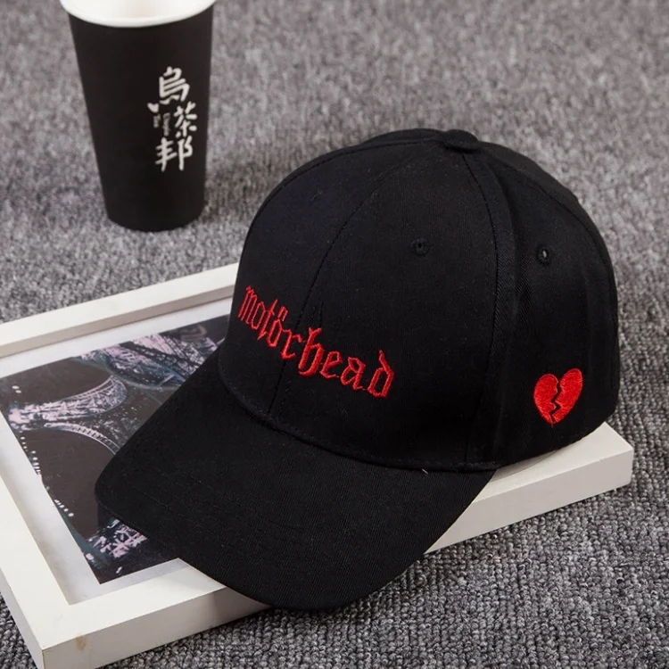 Wholesale Korean style joker 6 panel embroidered love baseball cap summer such soft top duck tongue curved brim