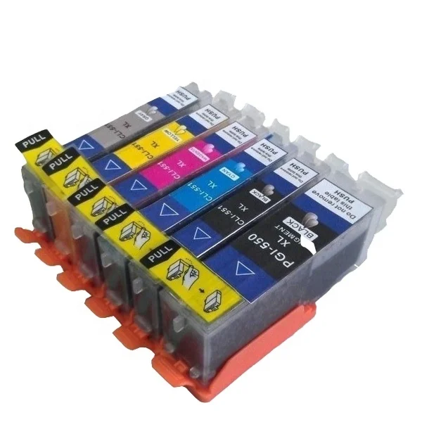 PGI-550 BK CLI-551 C M Y Совместимый чернильный картридж для Canon Pixma IP7250 MG5450 MG6350 MX925