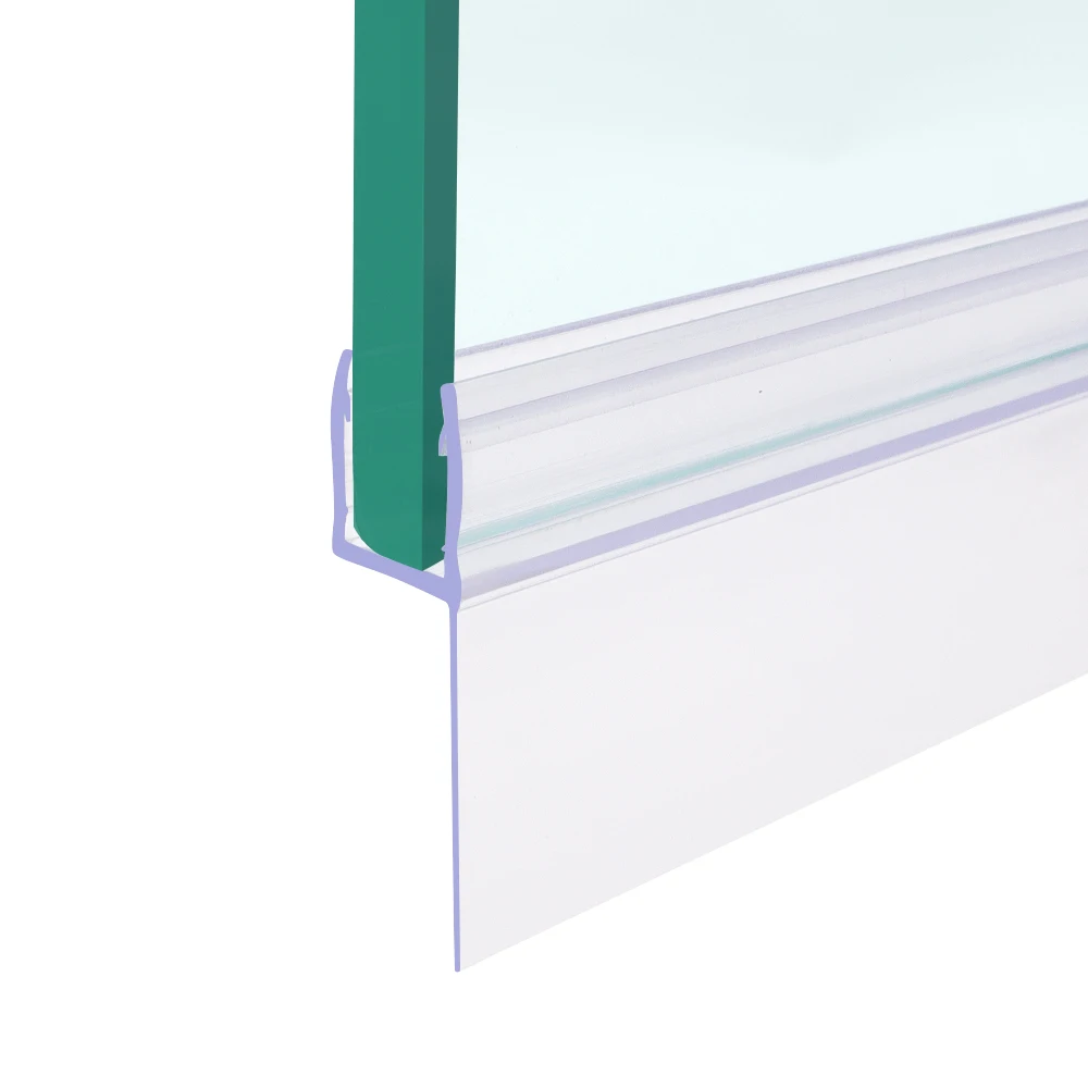 GUIDA 716064 H shape waterproof frameless PVC rubber shower screen sliding door sealing strip