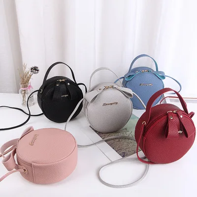 F014 fashion new ins popular round crossbody handbags for women shopping