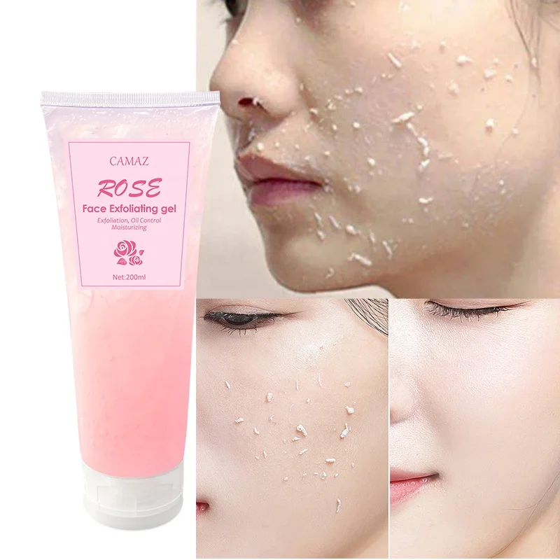 Private Label Control Oil Face Scrub Exfoliating Facial Wash Natural Deep Cleansing Peeling Facial Cleanser Gel