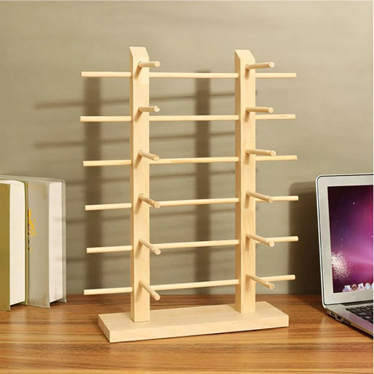 Wooden Sunglasses display rack Natural wood wholesale glasses display cases display stand for glasses