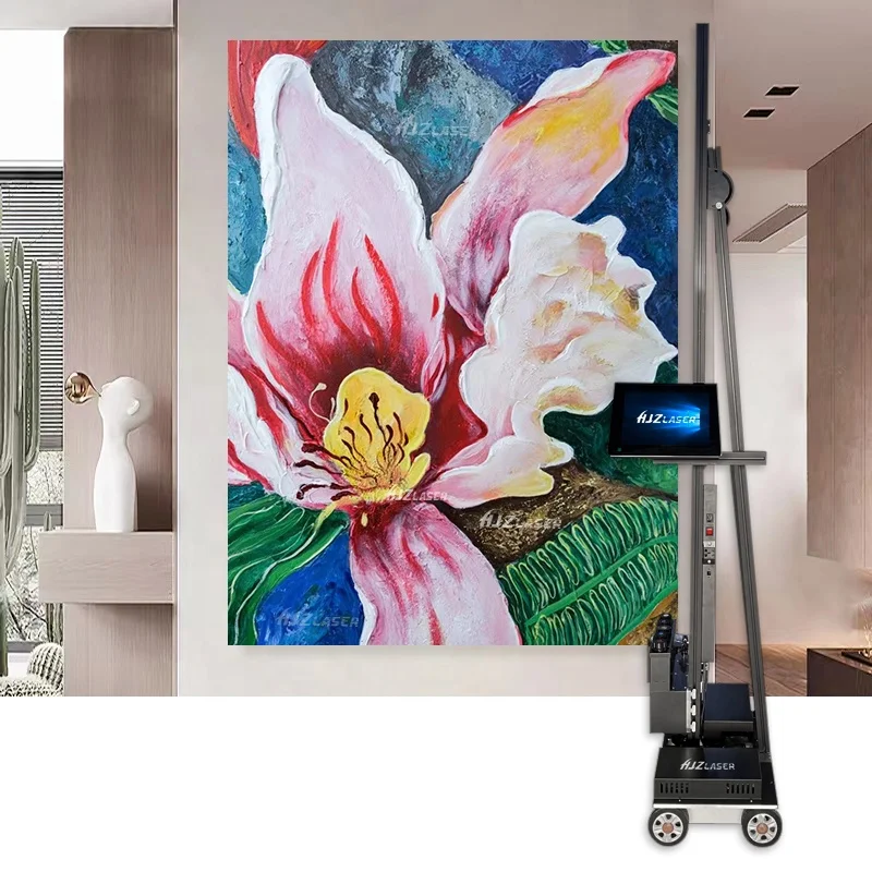 HJZ  Large-format Vertical Wall Painting Machine Outdoor And Indoor Printer For Wall HD Precision 3D TV Background Wall Printer