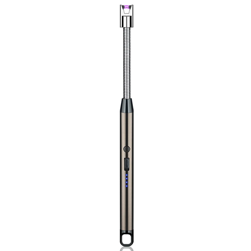 custom long gas oven kitchen candle electric torch single arc rotation encendedor electrico usb feuerzeug charging bbq lighter