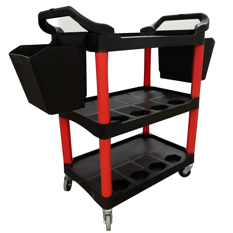 Low Price Workshop Garage Mechanic 3 Layer Utility Trolley Cart Service Mobile Tool Cart
