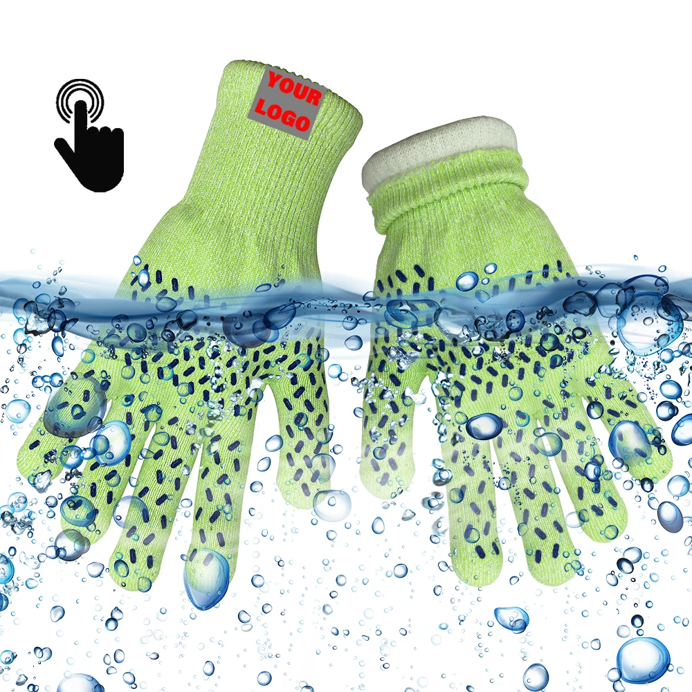 Deliwear Outdoor Survival Ultra Grip Knitted Waterproof Other Sports Gloves Mittens for Cycling