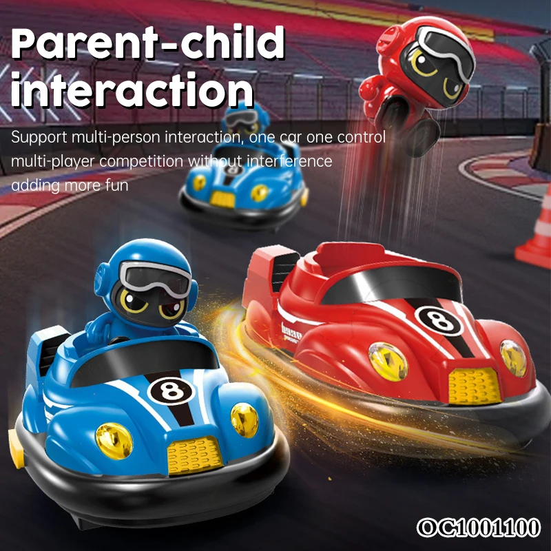 2in1 2.4G Interesting Racing Remote Control Rc Bumper Cars Toy for Kids