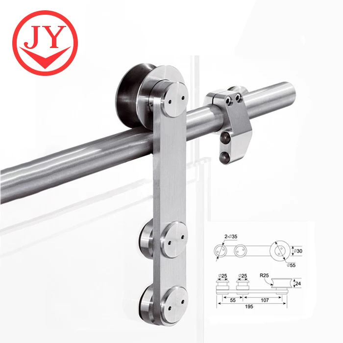 Luxury Exterior Commercial Glass Door Frameless Glass Sliding Door Hardware