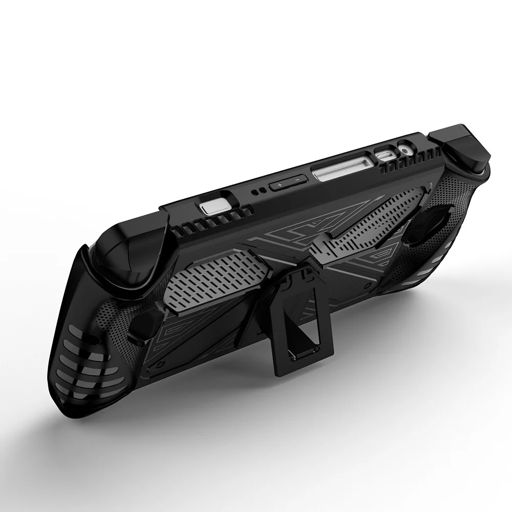 Game Console Protective Case with Bracket Shockproof Soft TPU Shell Accessories for Asus Rog Ally Consola