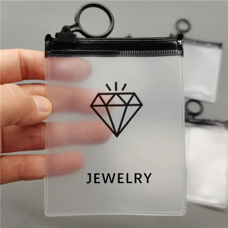 Wholesale Clear Plastic Frosted Zip Lock Bag Transparent Small Zipper Pouch Bags
