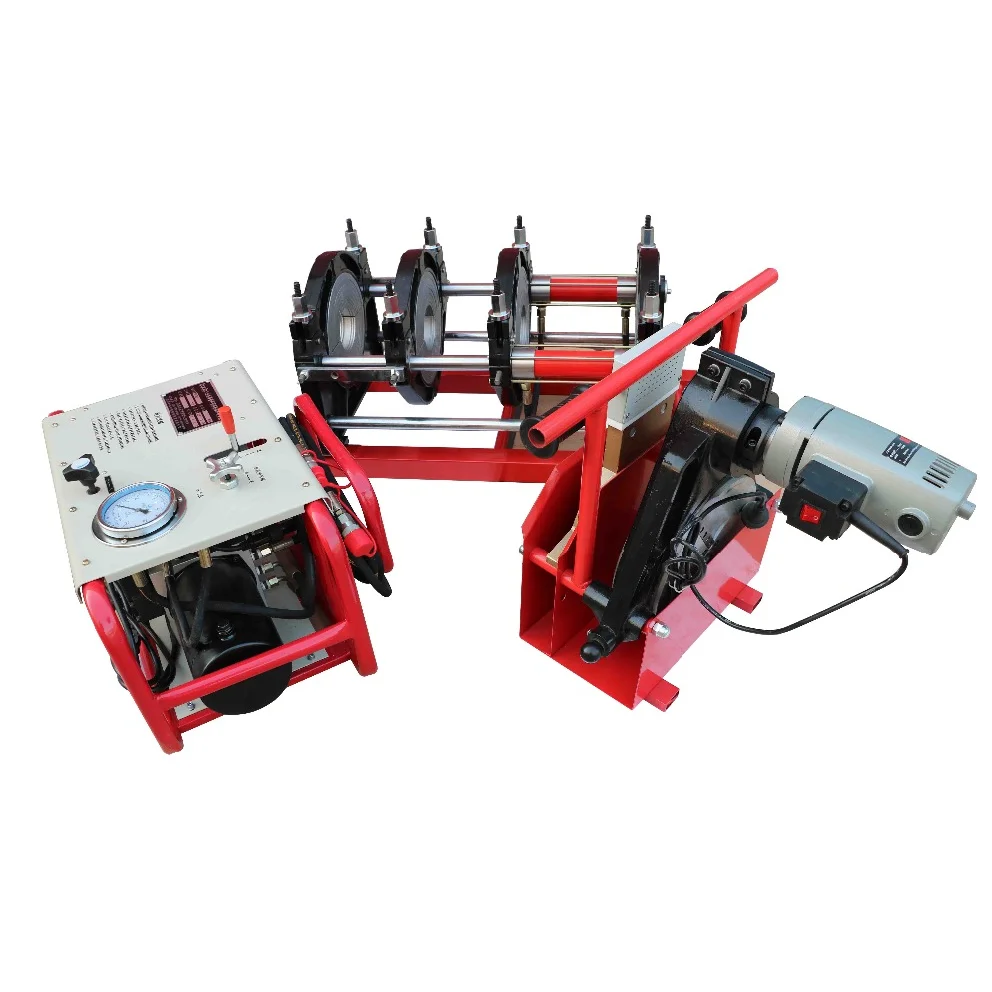 Semi-automatic hydraulic heat fusion welder tube joint welding machine for PE/PPR/PB/PVDF pipe
