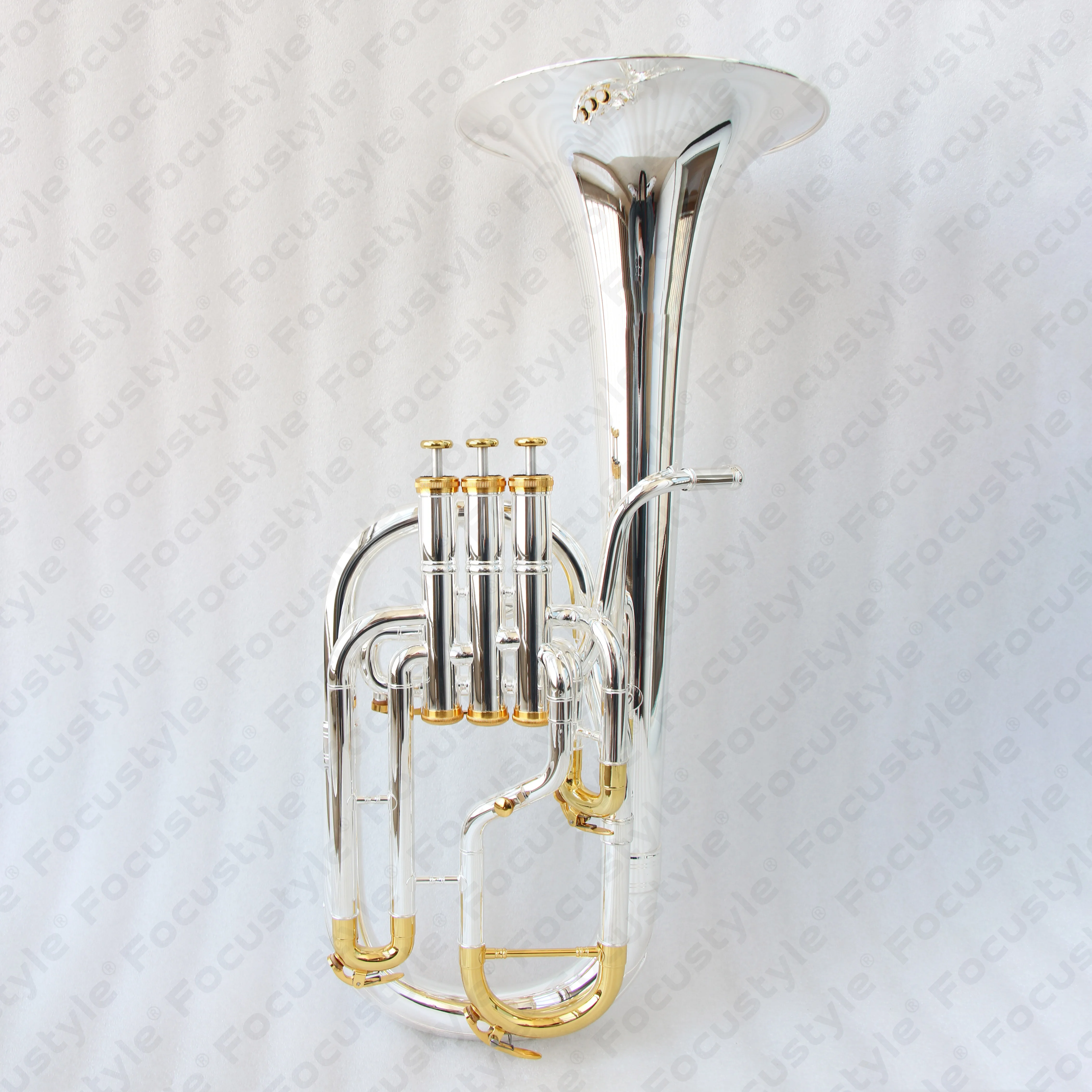 Professional  Alto horn chinese Factory price alto horn Silver Plated Gold keys silver alto horn