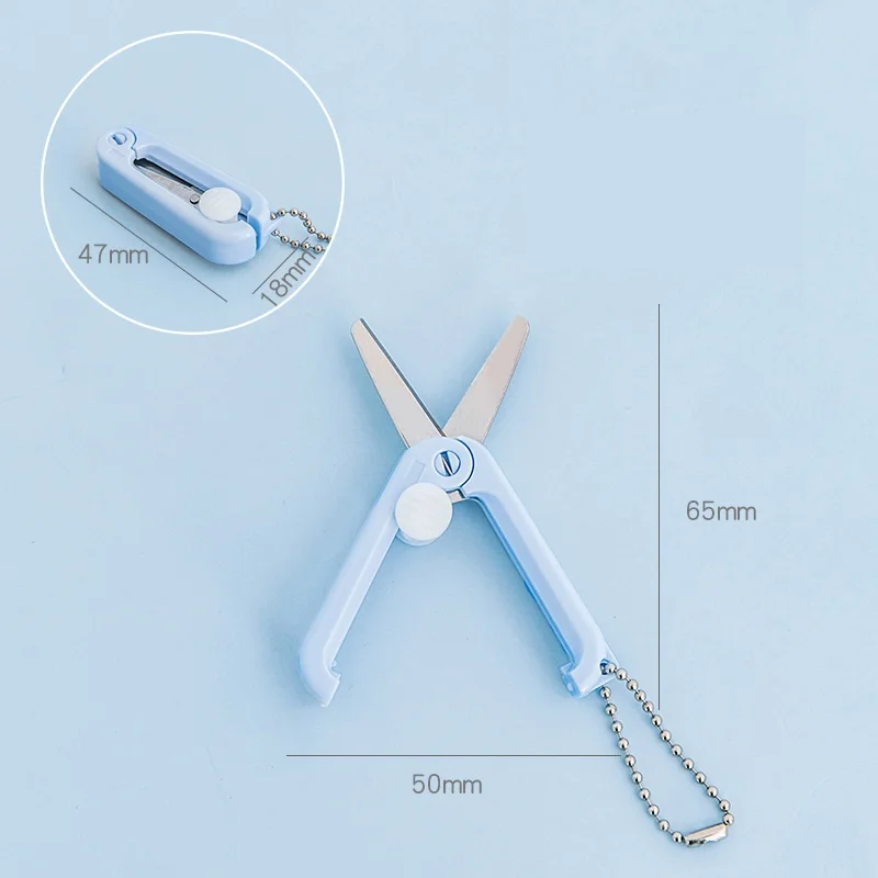 Wholesale Mini Portable Folding Scissors Paper-Cutting Stationary Creative  Scissors For School Supplies