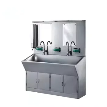 Commercial Utility Kitchen Hand Wash Sink Stainless Steel Knee Operated Hand Sink Hand Wash Basin for Industrial
