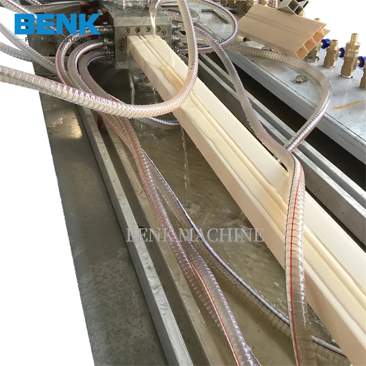 PVC Window Extrusion Machine WPC Wood Plastic Profile Vacuum table high output for WPC Profile Extrusion Line