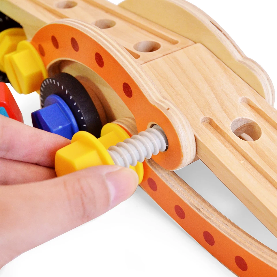 Wooden Carry Truck and 4 Cars Early Learning Vehicle Game Wooden Toy Car Set for Kids