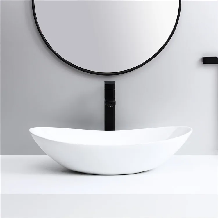 Wholesale high quality bathroom porcelain sanitary ware sink ceramic countertop wash