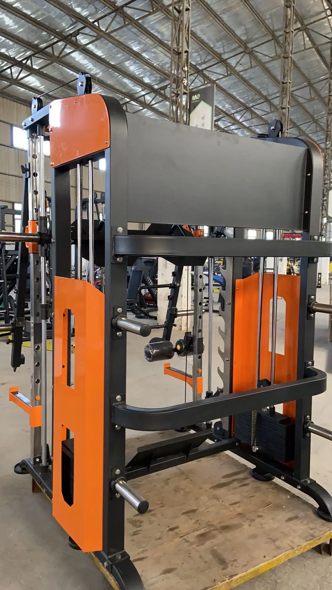 Multi-Function Station for Bodybuilding Functional Trainer & Crossover Cable Smith Gym Equipment for Fitness Exercise