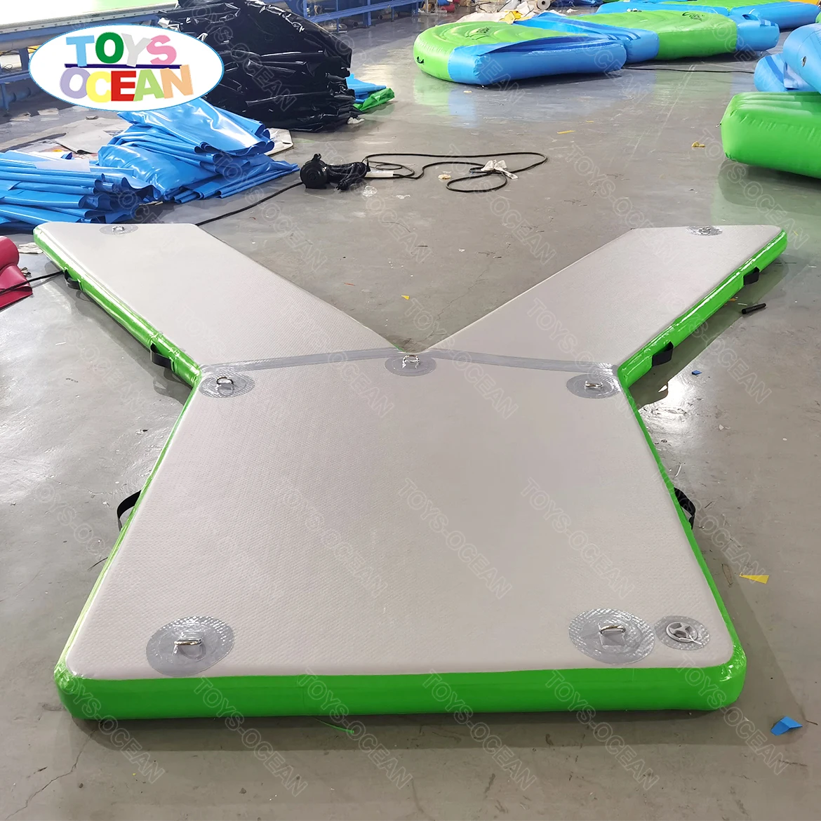 Factory customized wholesale price inflatable Y pontoon dock Platform station for boat and Jet ski