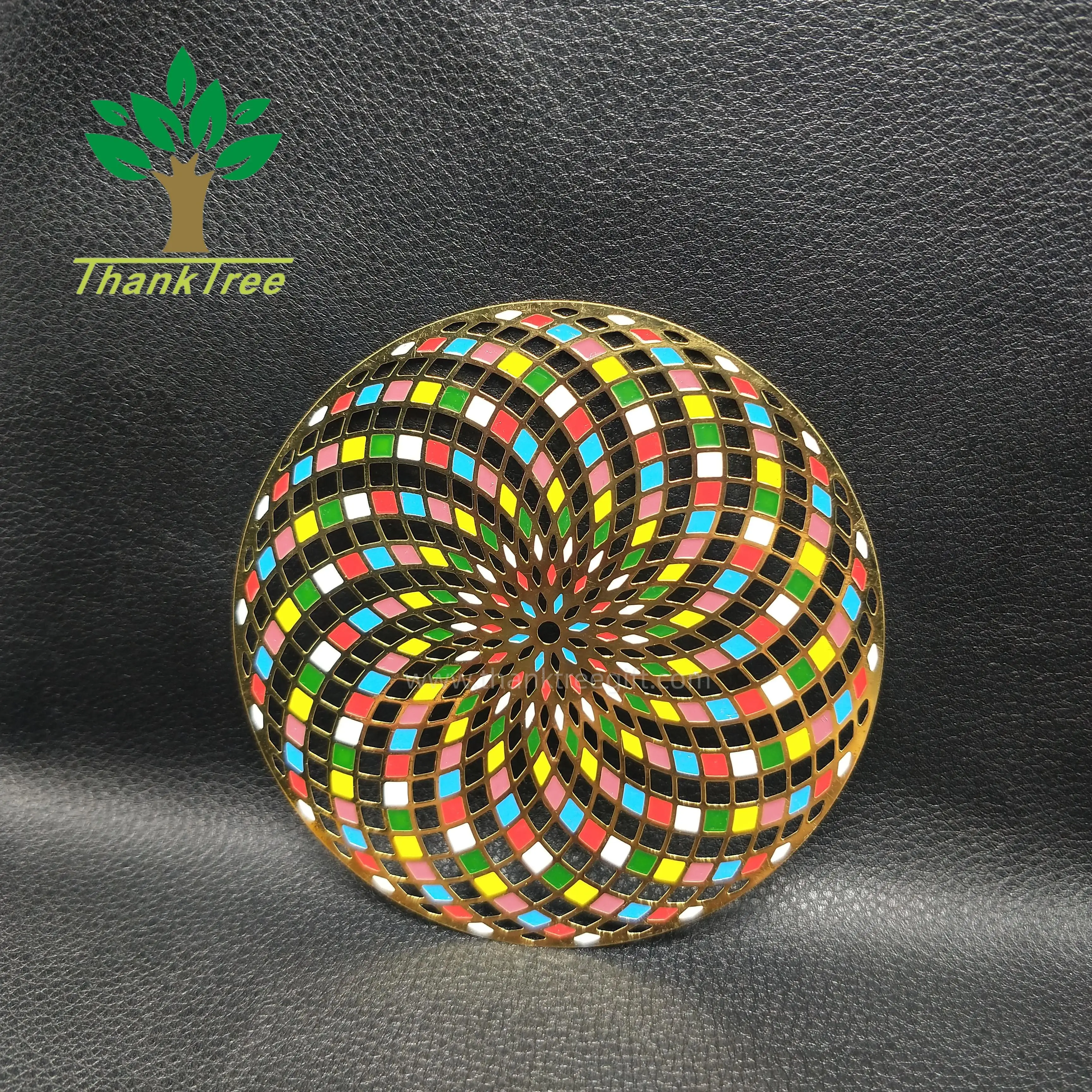 Factory professional custom design metal Torus Vortex energy cards visiting gifts wholesale