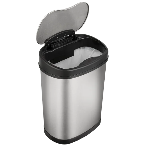 stainless steel electric touchless automatic garbage rubbish waste bin sensor dustbin smart trash can