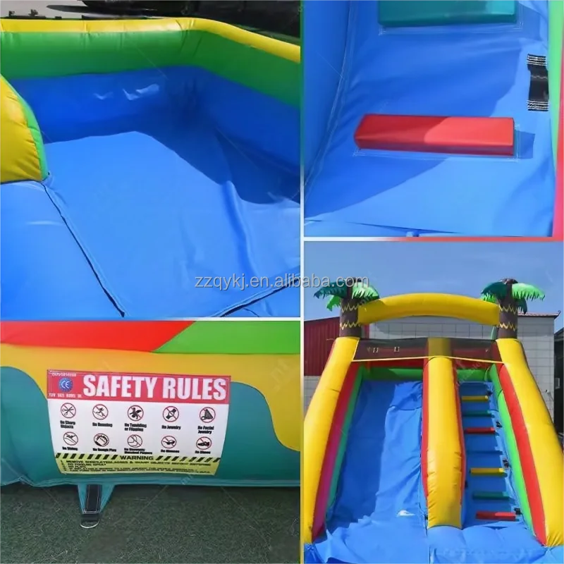 Bouncy Castle Water Slide Inflatable for Children PVC Material Slide Commercial inflatable Water Slide Outdoor Game