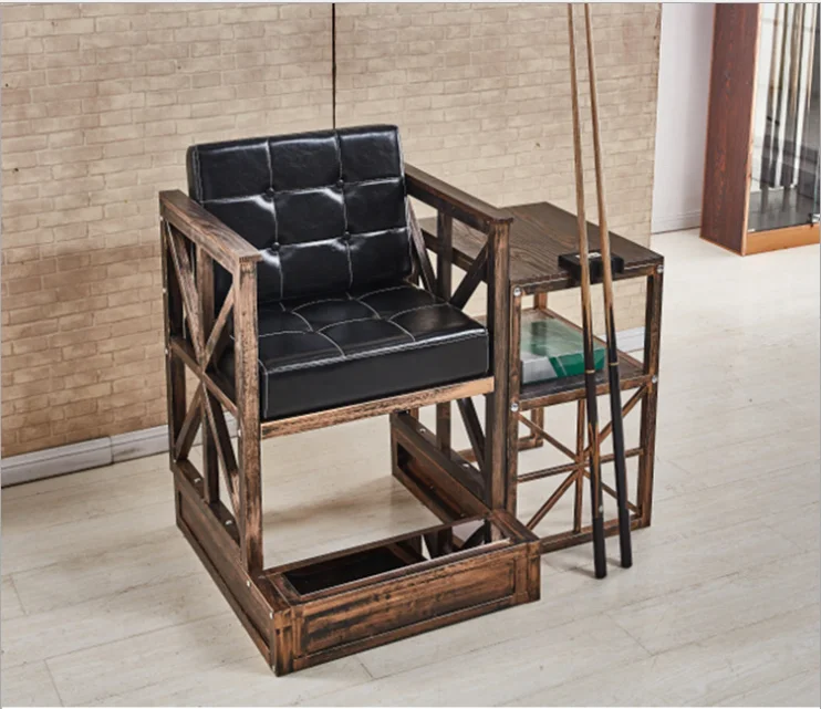 The billiard room billiards ball room sofa tea table to watch chair comfortable sofa of iron ball hall chair custom