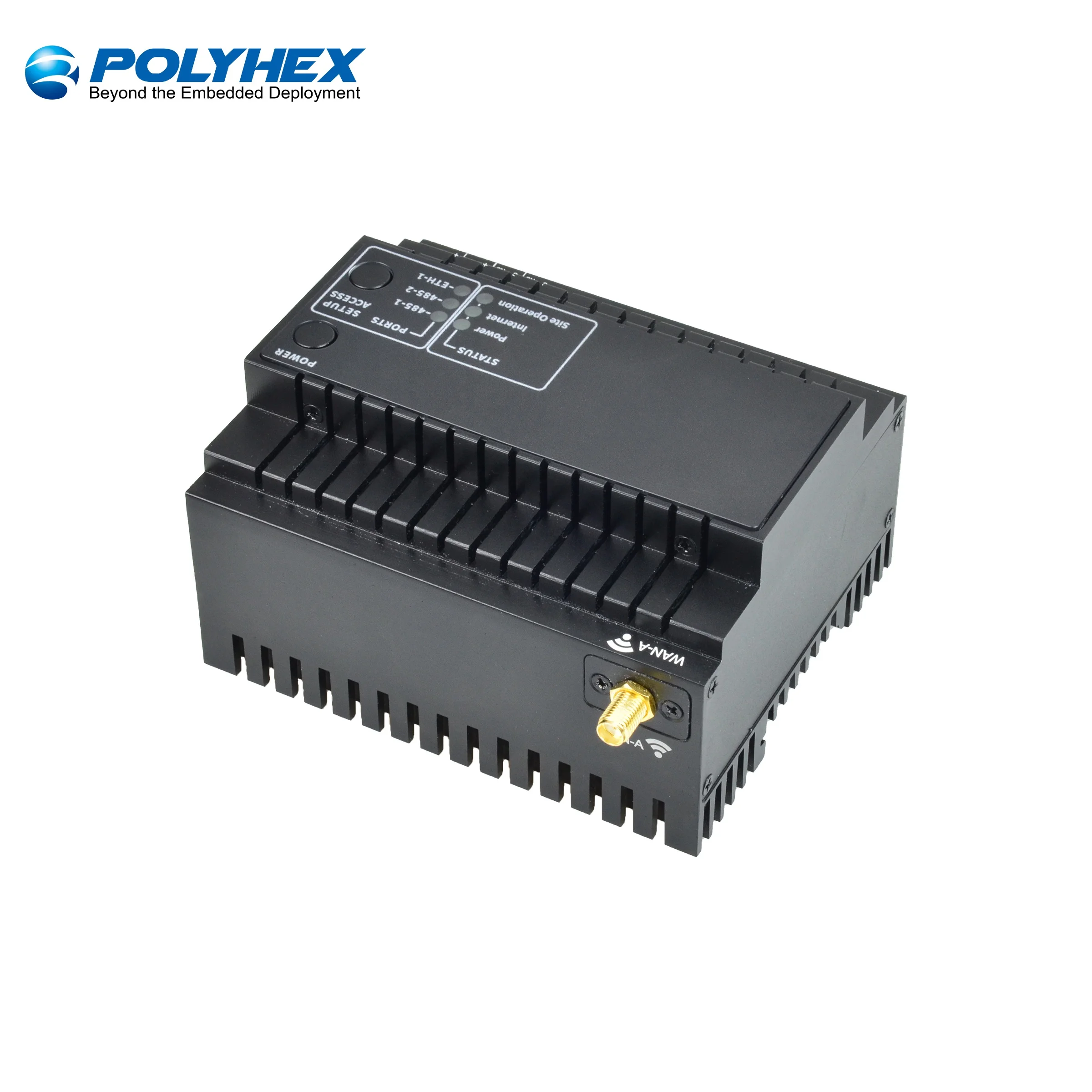Промышленный шлюз Polyhex IoT N2807 ethernet с функцией защиты от электростатического