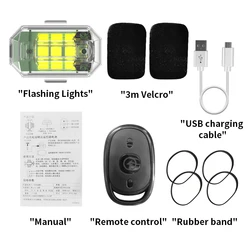 Universal Electric Vehicle Bicycle 2.4G Remote Control Large Aircraft Light Motorcycle Strobe Warning Light Drone Model Indicato