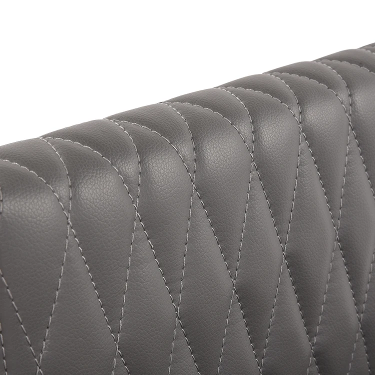 Modern Bar Counter Stools Kitchen Furniture Leather High Chair Brushed Stainless Steel Luxury Stackable bar chairs