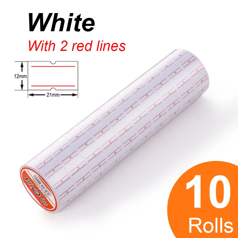 Crown Transparent 1000 Price Tag Gun 1 Line 8 Digits Label Maker Pricing Tool Numerical Handheld Labeller For Shop