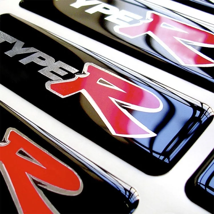 ZHK High Quality Mixed Style Designs 3d Custom Design Clear Epoxy Sticker Dome Resin