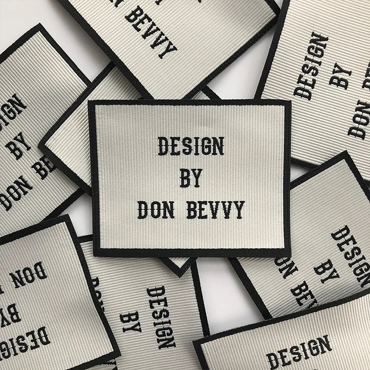 Индивидуальная Личная Роскошная одежда, одежда, дамасская тканая этикетка, этикетка для производителя одежды