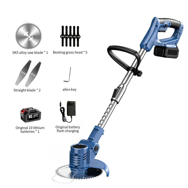 Lawn Mower 21V Garden String Trimmer Electric Weeder Small Household Lawn Mower grass lawn mower