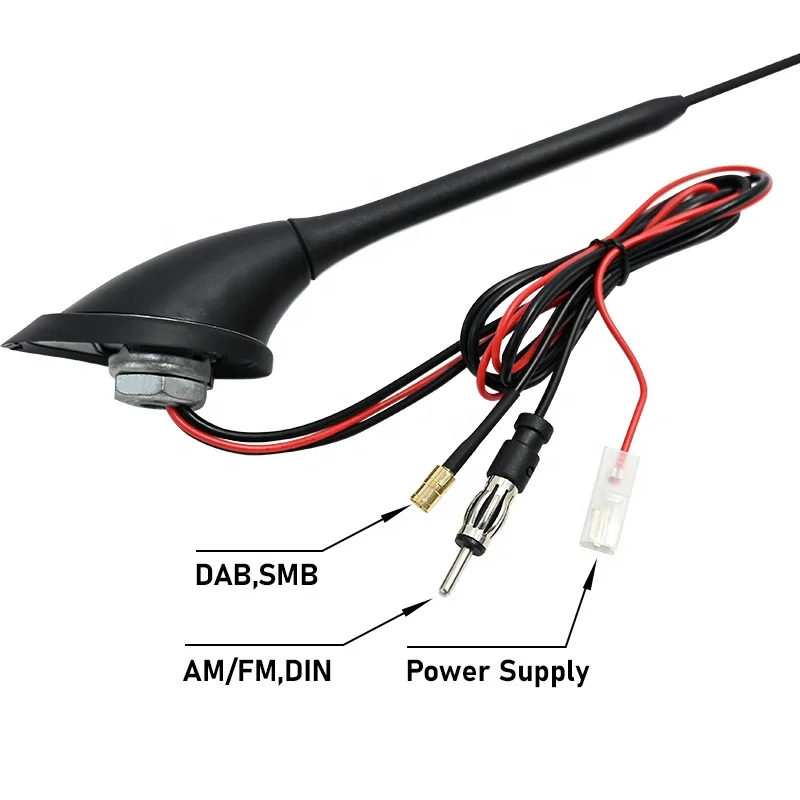 Universal Car Radio AM FM Antenna Aerial Base Kit Active Amplified DAB+FM Radio Car Aerial Antenna Mast Car Accessories