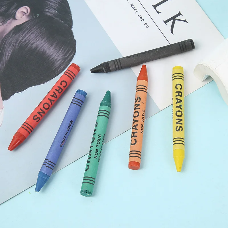 Customized Professional School Drawing Non-Toxic 12 Colors Crayon Box