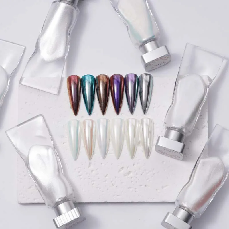 Wholesale Magic Pearl Nail Polish Gel Liquid Mirror Powder Aurora Chameleon Painting