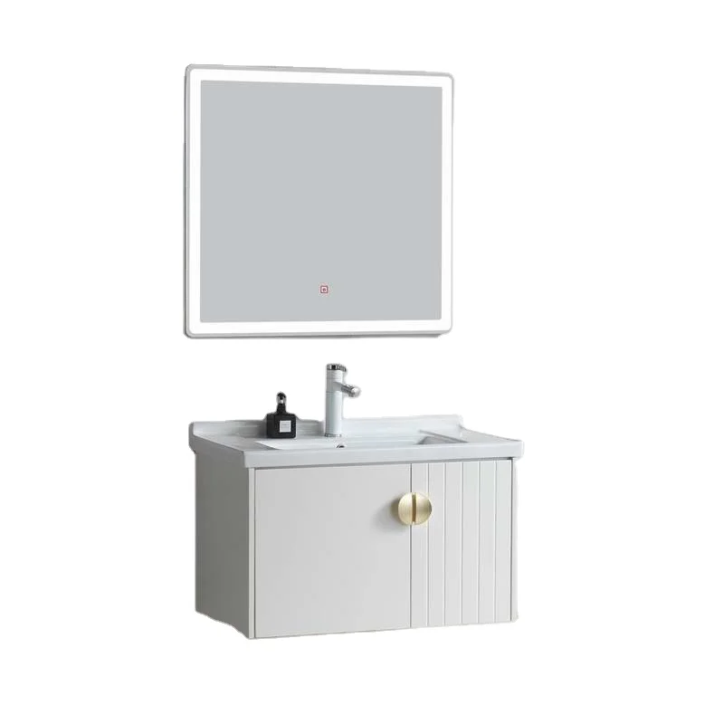 China factory wholesale bathroom complete PVC mirror sanitary ware cabinet