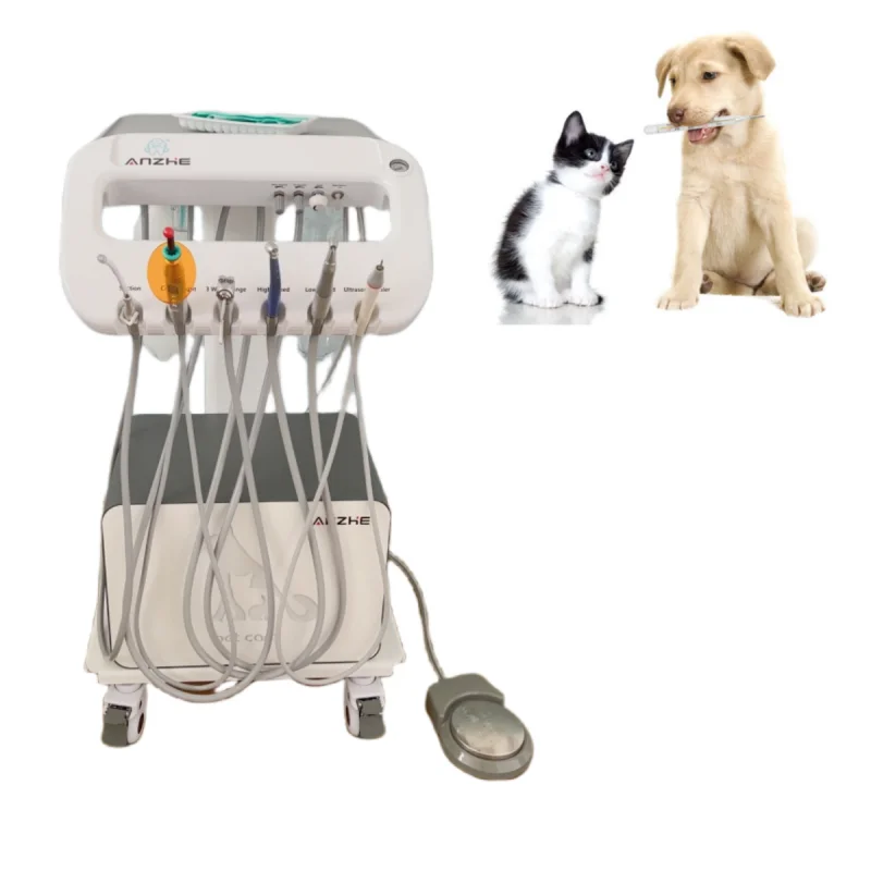 Pet use portable dental treatment machine unique design vet mobile dental trolley custom veterinary dental workstation